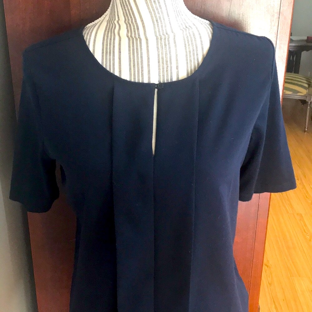 LOFT NAVY BLOUSE - Picture 2 of 4